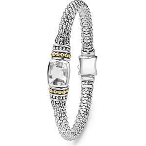 LAGOS AUTHENTIC 925 s/s WHITE TOPAZ BRACELET!🌺🤗